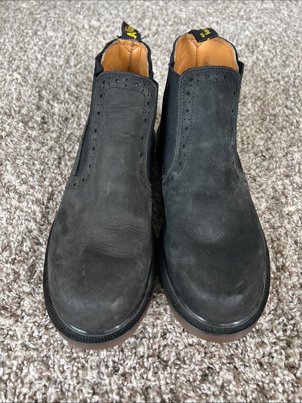 Dr. Martens Kids Mono Milled Nubuck Chelsea Boots Size 4 - Picture 2 of 8